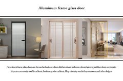 Aluminum frame glass door