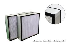 Aluminum frame high efficiency air filter
